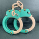 Internet celebrity Douyin 3D printing toys, carrots, handcuffs, creative toys, funny, novel and strange toys, carbon fiber handcuffs toys 3D printing, get 2 keys