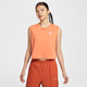 Nike (Nike) Camiseta de algodón corta sin mangas para mujeres en verano Nuevo cómodo estampado casual HF9532 828 Soft Orange M