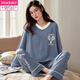 Modal Pyjamas für Frauen im Frühjahr und Herbst Pure Cotton Korean Version Cartoon Cartoon Langarmed großer großer zweiteiliger Anzug Sommer, Herbst und Winter können außerhalb von GXT9928 m getragen werden (empfohlen 75-95jin [Jin gleich 0,5 kg]))