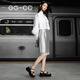 GG-CC [Yang Chaoyue Same Style] Sommer Chanson Sommer Neuer modischer Strassbein schwarzer dicker Solid-Sandalen für Frauen G25S1024 Black Diamond Sandals 36