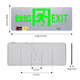 Safety exit indicator light ultra-thin fire evacuation sign light emergency passage lighting sign 24V36V220V unilateral left facing (24-220V)