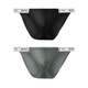 Catman Miiow High-Strip-Slips Herrenunterwäsche 2025 Neue Ice Seide Sexy reine und narbene dünne Gurt Tanga rot grau + schwarz 2xl