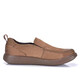 Clarks Herrenschuhe, Frühling und Herbst, neue weiche Sohle, Outdoor, lässig, bequem, Slip-On, echtes Leder, leichte Freizeitschuhe aus Leder, Hellbraun, 42