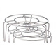 Leishton 304 stainless steel steaming rack household steamer food-grade steamer steaming plate rack 2.5 steaming rack diameter 10cm high 3cm