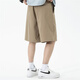 Mark Waffe [scattered embroidery] casual shorts men 25 summer commuting versatile letter embroidery cool commuting five-point pants 701 khaki 35