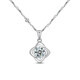 Fat Donglai's same style PT950 platinum necklace for women, platinum diamond pendant, clavicle chain, new style for Valentine's Day, four-leaf clover platinum necklace with white diamonds