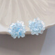 Yican Clear Blue Flower Earrings for Women Unique Niche Design High-end Earrings 2025 New Hot Style Earrings Clear Blue Flower Earrings for Women