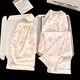 Also, Ice Silk Pajamas for women in summer thin 2025 new internet celebrity style cartoon cute outdoor home clothes three-piece set 13558SA cute cartoon three-piece set L