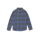 VOLCOM Boys Caden Plaid Long Sleeve Flannel Shirt Blue 324 Medium