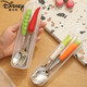 Disney (Disney) Chopsticks y Spoon Juego de vajillas lindo conjunto de vajillas de una persona Conjunto de vajillas portátiles portátiles portátiles y juego de vegetales de cuchara (caja de palillos de cuchara picante)