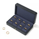 
Allied ring storage box Luxury simple black and green PU leather magnet necklace box Jewelry pendant storage box ED11303 ring box black