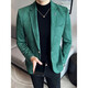 
Lilang men's clothing, anti-wrinkle-free, slim suit, spring and autumn thick suede suit, British-sensing men's jacket, 9928 yellow XL, suitable for 139Jin [Jin equals 0.5 kg]