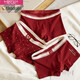 
Modal underwear men's pure cotton festive year of zodiac red breathable crotch wedding good luck festive boxer shorts B6215. [Contrast color + bar strip + letter] 3 strips 3XL (155-190Jin [Jin equals 0.5 kg])
