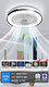 Clcey Lighting Ventilator Licht Schlafzimmer Deckenleuchte mit Lüfter integrierter blattloser Restaurant Deckenventilator
