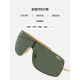 雷朋（Ray.Ban）RayBan雷朋太阳镜金属男女同款潮酷墨镜时尚一片式护目镜0RB3897 001/71金色镜框深绿色镜片36mm