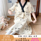 
Short-sleeved pregnant women pajamas dress for summer for childbirth with chest pad loose large size prenatal check-up clothes for pregnancy wear home clothes ISY-16819# short-sleeved skirt with chest pad L size (recommended weight 90-120 Jin [Jin equals 0.5 kg])