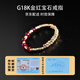 Does RUOHUA know about 2-3mm pigeon blood ruby elastic ring for women 18K gold tail ring colorful treasure birthday gift?