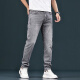 Lee Cooper Hong Kong Nani Grey Jeans Men's 2025 Tiansi Slim Slim Retrase Casual Pantalones de estiramiento gris 1049 Gris Tamaño regular 33