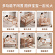 Jiuban Muyue crib solid wood multi-functional newborn baby bed beech wood movable adjustment splicing large bed children's bed Muyue 4.0 (no paint) + coconut brown mattress