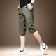 Jeep Spirit décontracté pantalon recadré d'été pour hommes mince glace de soie fraîche short frais respirant 7 points.