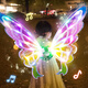 Nebula bebé ángel elfo elfo eléctrico alas de mariposas brillantes adornan juguetes para niños para niñas regalo de cumpleaños hija 7-14 niñas