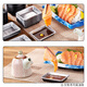 Kunsui disposable sushi soy sauce dish tray Japanese food takeout dish mustard sauce vinegar seasoning box flavor dish silver thickened square sauce dish - about 100 pieces