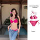 Lierui sexy slim bikini two-piece set for women's swimsuits, slim hot girls swimsuits, split vacation, hot springs, seaside, outdoor - swimsuit set [suggestions 80-120]
