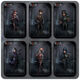 
[1919 collection] Identity 5 Red Butterfly Jack Card Set Student Campus Card Meal Card Bus Access Card [Hot Sale] Clown z3882 Card Set + Long Lanyard