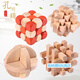 
Rubik's Cube Unlocking Maze Luban Lock Rubik's Cube Wooden Kongming Lock Full Set of Children's Toys Adult Early Education Guizhi Jiutong
