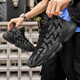 Changxiang Huili Men's Shoes in Summer Nuevos zapatos de malla delgada transpirable versátiles de papá casual con zapatos deportivos al aire libre para hombres rf-aa9909 negro gris 42