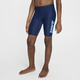 耐克（NIKE）男童大童紧身泳裤夏季游泳竞速健身刺绣HV9926 010黑/暗灰/白 XS