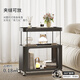 Zuoke Zuojia Wrought Art Coffee Table Living Room Small Sofa Side Table 2025 New Modular Creative Mini Coffee Table Bedside Table with Wheeled Black