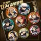Myopule neuer Stil, Shuhuibaji -Abzeichen 58 mm Wujo Gofuku Kuroe Laser Badge Anime Peripheralals 15937 Abzeichen - zweiseitige Sukuna 58 -mm -Laserbrotglasabzeichen
