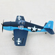 Jianbingzhan modelo grande aeronave de ala fija control remoto de la Segunda Guerra Mundial F6F Hellcat 1.27m Kit de avión de aviones real Epo Black and Blue