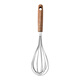 Bianfu Acacia Wooden Handle Egg Beater Stainless Steel Manual Egg Beater Bubbler Stirring Stick Whisper Blender Egg Beater Acacia Wooden Handle Egg Beater