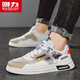 
Warrior men's shoes summer versatile mesh shoes men's breathable casual shoes men's L758N khaki gray 42