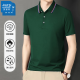 真维斯（Jeanswest）短袖POLO衫夏季纯色绣标上衣服polo衬衫短袖上衣 黑色 698 XL （建议125-140斤）