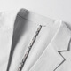 DK高端男装亚麻休闲西服男春夏款透气便西外套简约舒适棉麻商务西装 蓝色(X9920) L /175 建议125-145斤