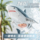 4DRC simulated remote control diving camera shark boat toy for girls and boys water electric speedboat yacht children's birthday gift shark camera version cool lights + water spray 3 sets of module batteries + remote control batteries