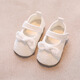 Xinnan Babybodenschuhe für Frühlings- und Sommer-Baumwollschuhe für Säuglinge und Kleinkinder Dünne Prinzessin Anti-Rutsch-Kleinkindschuhe für Mädchenschuhe und Socken Beige Spitzenschuhe 13 cm (Referenzalter 9-12 Monate)