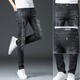 
VFVQ ripped jeans men's spring and autumn 2025 new casual elastic summer thin slim men's long trousers 7214 black + 6636 black 28