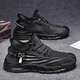 
Casual shoes for men's new style of flying mesh breathable running shoes coconut soft sole travel casual shoes sports shoes dad shoes black 44