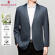 Mengtejiao Casual Anzug Herren Frühling und Sommer Neue Mulberry Seiden-Top-Business Thin Anzug Jacke Grau 6630 m 170 Empfohlen 100-115jin [Jin entspricht 0,5 kg]