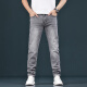 Lee Cooper Hong Kong Nani Grey Jeans Men's 2025 Tiansi Slim Slim Retrase Casual Pantalones de estiramiento gris 1049 Gris Tamaño regular 33