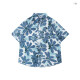 Ximuyao Vintage Ölgemälde Hong Kong Style Retro Blumenhemd Männer Hawaiianer Urlaub Lose Sommerpaar kurzärmeliges Hemd 3527 Grün M.