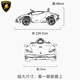 
Zhilebao Lamborghini baby electric car can be seated for people, remote control four-wheel toy car, children's car four-wheel drive noble gray