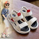 Ziweiqi Summer Sandal de suela suave para niños 13579 Blanco 21 Longitud interna 14 cm
