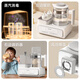MeiLing Thermostatic Kettle Baby 2-in-1 Bottle Warmer Thermostat Kettle Household Baby Bottle Warmer Multi-Function Thermostatic Breast Regulator 7-in-1 + Double Bottle Warm Milk + 1500ml White