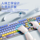 罗技（Logitech） K845机械键盘 有线游戏键盘 办公键盘104键水管工DIY键帽电竞吃鸡节日礼物 K845青轴-艺术大师