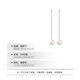 S999 sterling silver freshwater pearl earrings new style trendy simple temperament long tassel earrings silver jewelry trend white S999 medium size 5-6mm